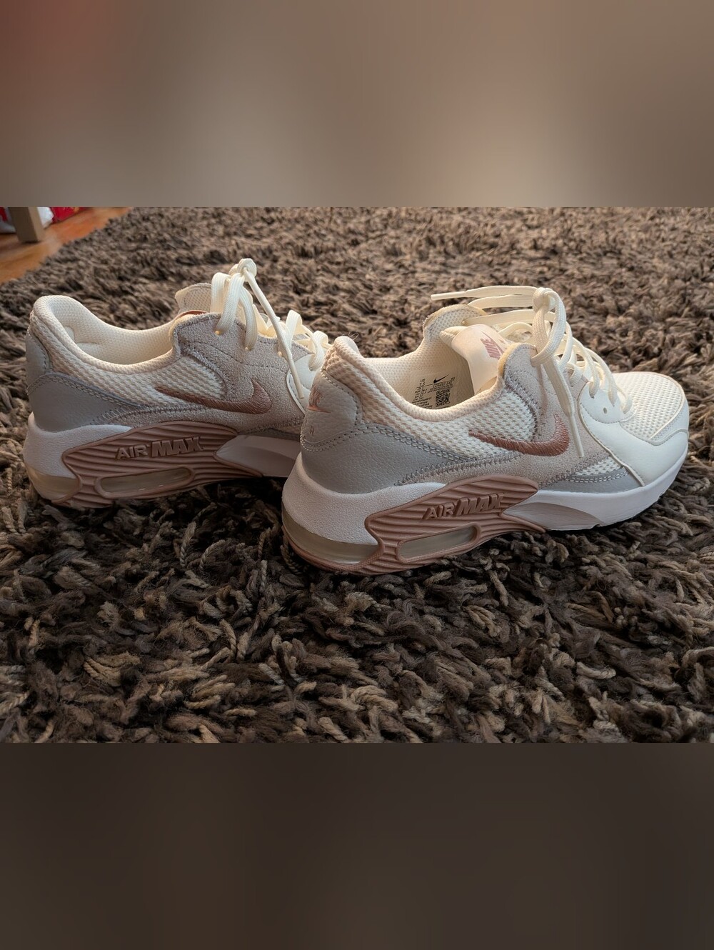 Nike Women’s Sneakers in Cream with Rose-Toned Accents-NWOB